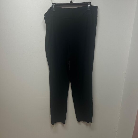 J. Jill Wearever Slim Leg Black Knit pull on comfort Pants XL - Picture 6 of 12